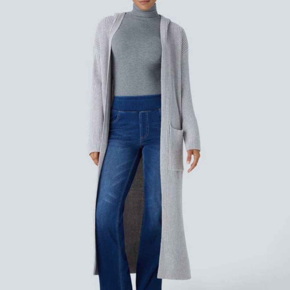 NWOT Halara Hooded Longline Cardigan